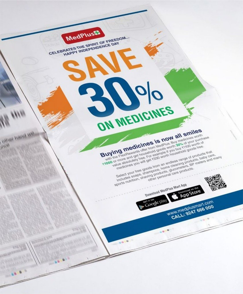 Independence Day 30% Off Newspaper Ad